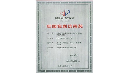 中國專利優(yōu)秀獎